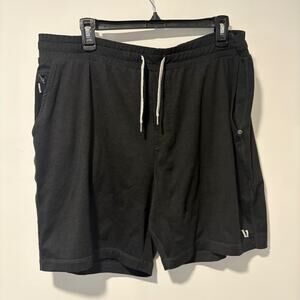 Vuori Men's Black Heather Ponto Performance Shorts 7" DreamKnit XL XXL
